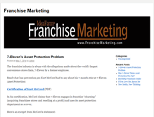 Tablet Screenshot of franchisemarketing.com